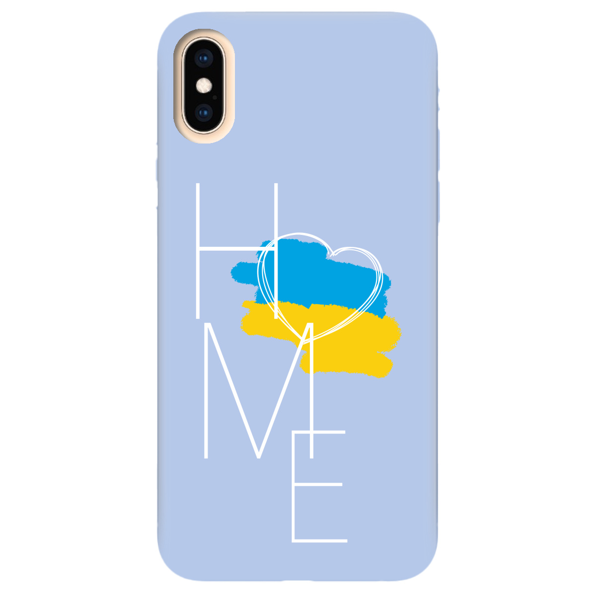Чехол для Apple iPhone X нежно-голубой матовый soft touch Дім - фото 1 Чехол для Apple iPhone X нежно-голубой матовый soft touch Дім - фото 1 - Чехлы для телефонов