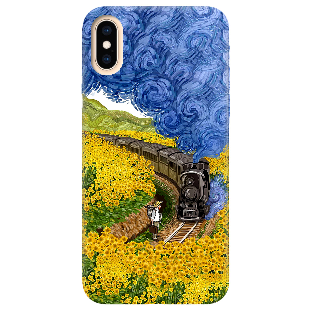 Чехол для Apple iPhone X Train - фото 1 - Чехлы для телефонов