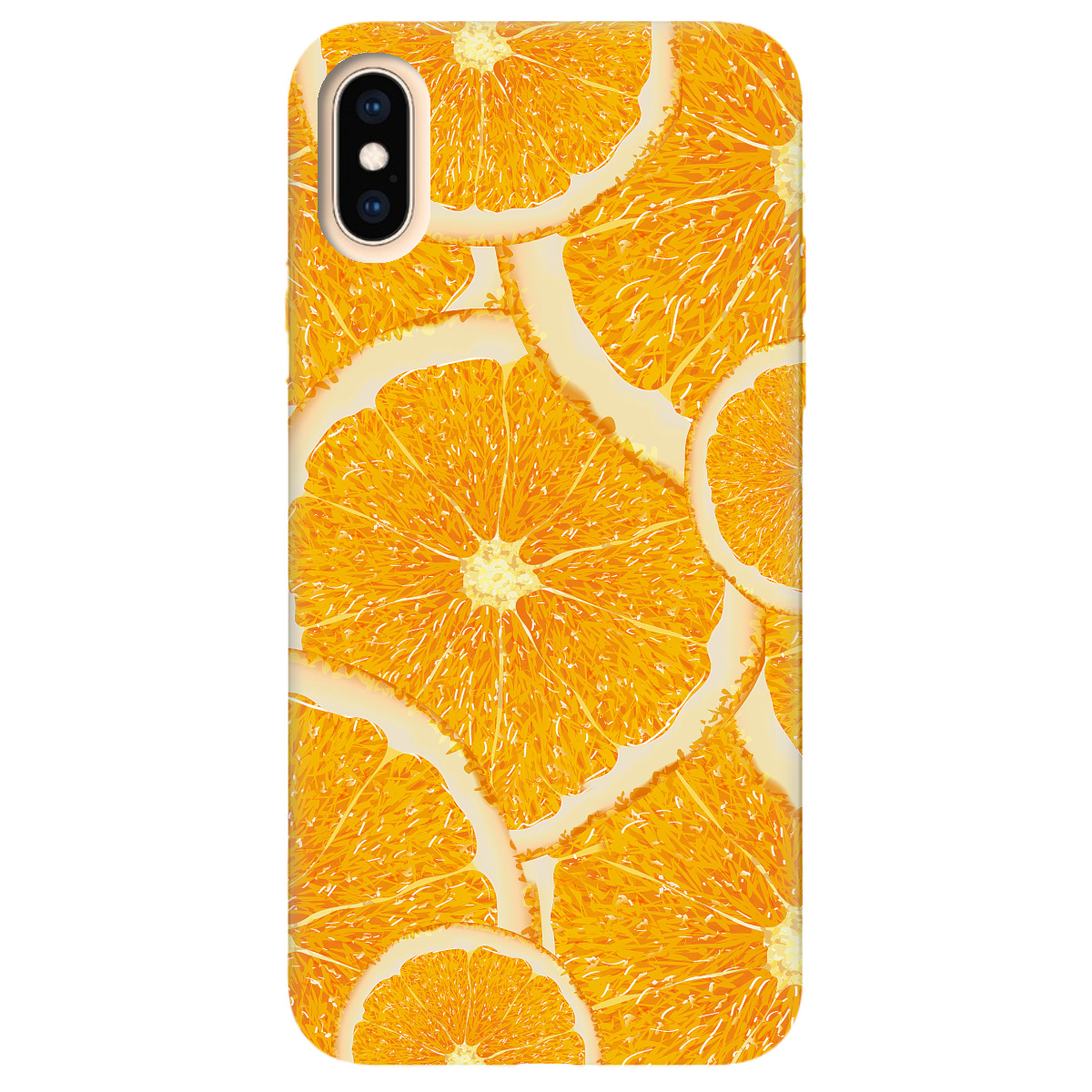 Чохол для Apple iPhone X Orange - фото 1 - Чохли для телефонів