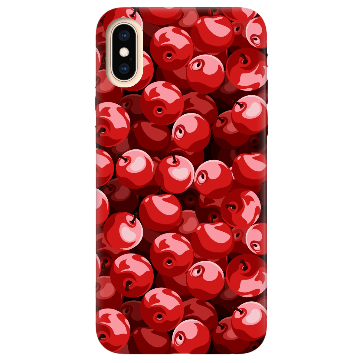 Чохол для Apple iPhone X Cherry - фото 1 - Чохли для телефонів