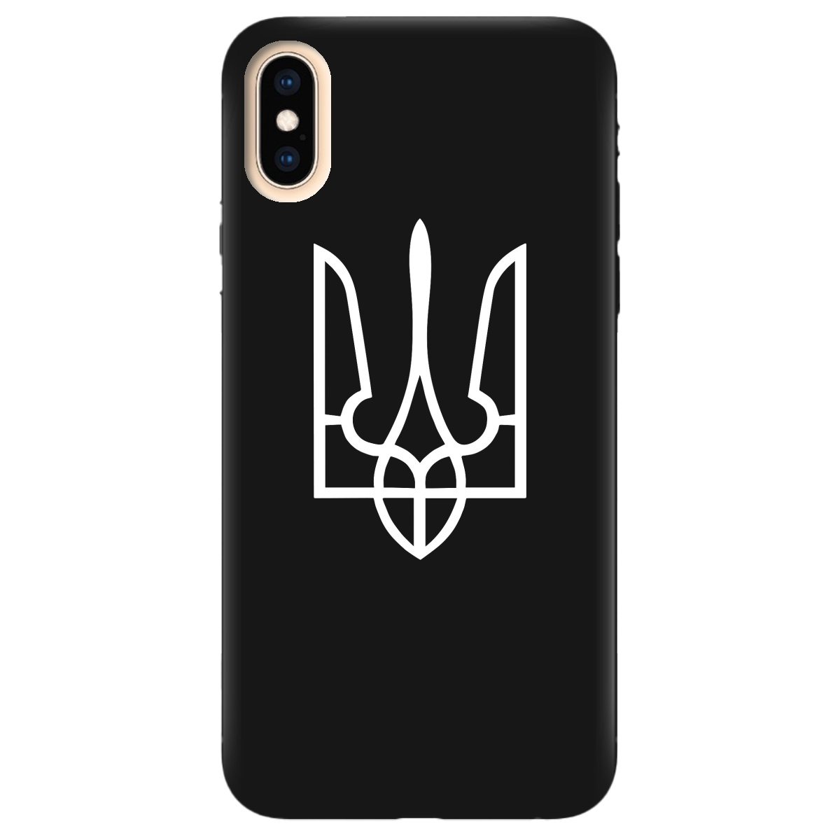 Чехол для Apple iPhone X черный матовый soft touch Gerb - фото 1 Чехол для Apple iPhone X черный матовый soft touch Gerb - фото 1 - Чехлы для телефонов
