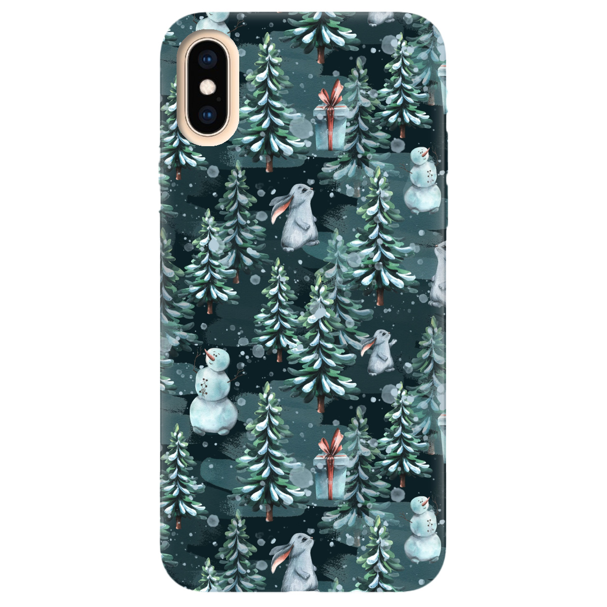 Чехол для Apple iPhone X Winter forest - фото 1 - Чехлы для телефонов