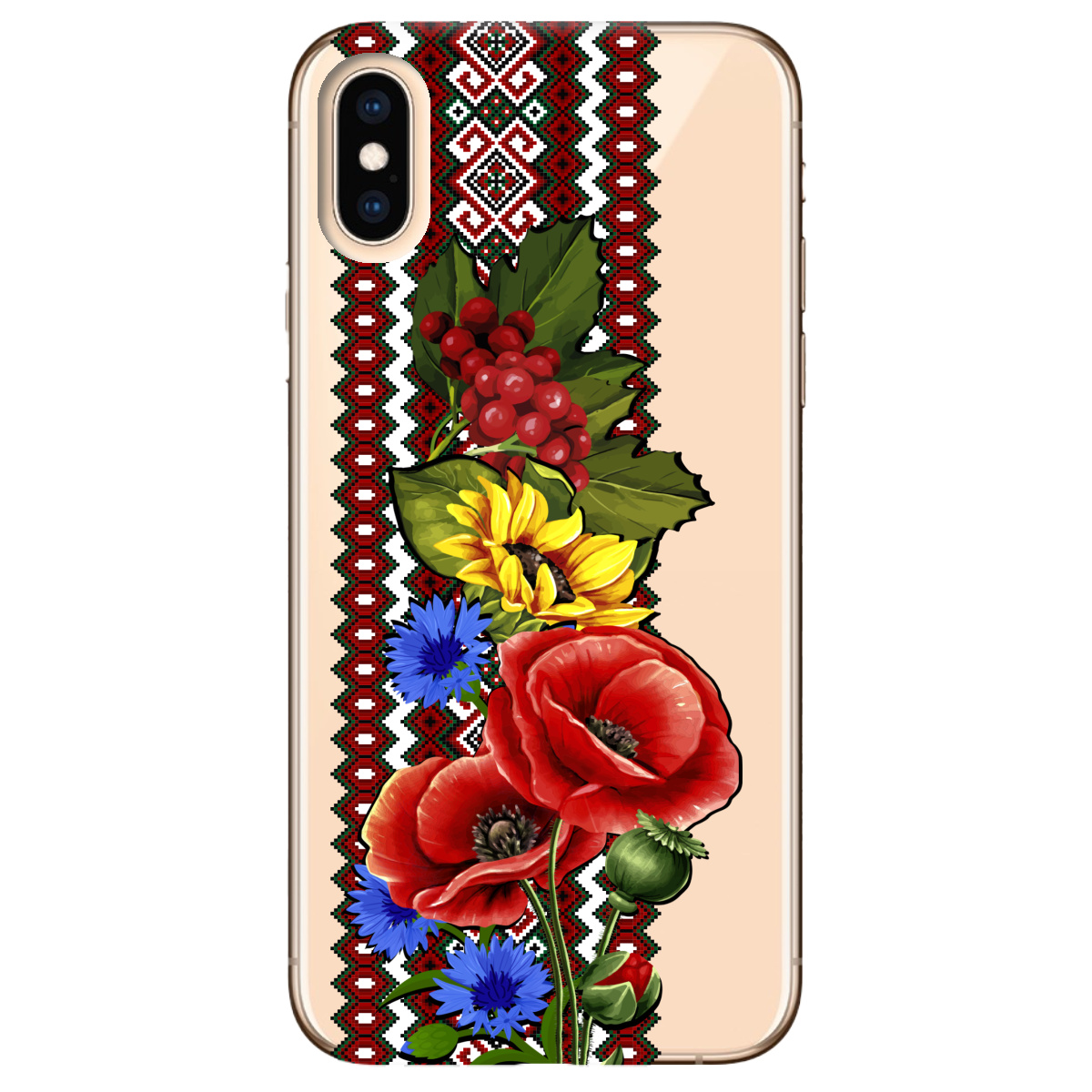 Чохол для Apple iPhone X Ukraine ornament - фото 1 Чохол для Apple iPhone X Ukraine ornament - фото 1 - Чохли для телефонів