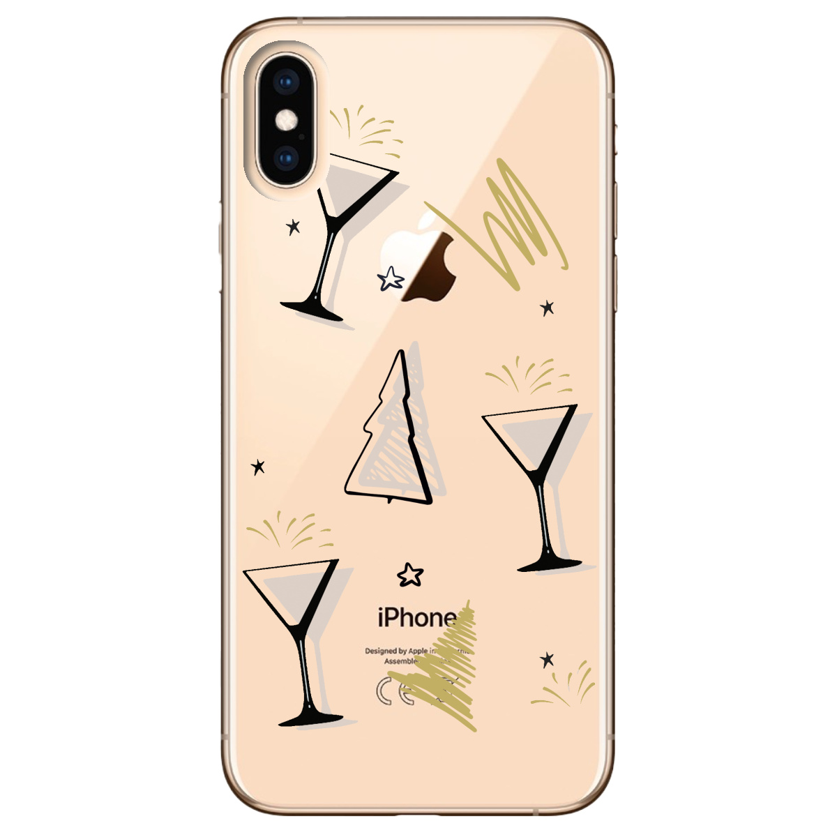 Чехол для Apple iPhone X Hello New Year - фото 1 - Чехлы для телефонов