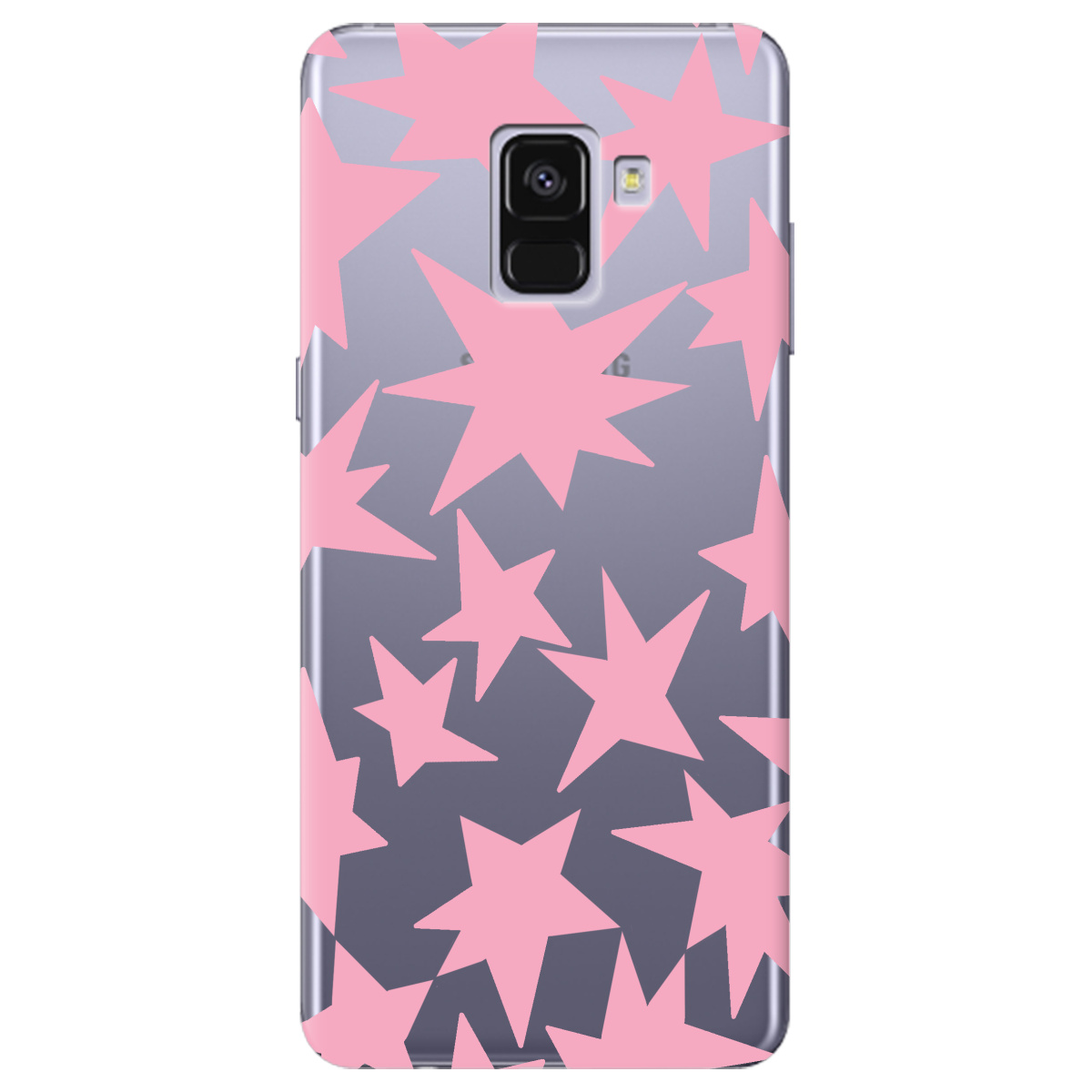 Чохол для Samsung Galaxy A8 2018 Pink Star - фото 1 Чохол для Samsung Galaxy A8 2018 Pink Star - фото 1 - Чохли для телефонів