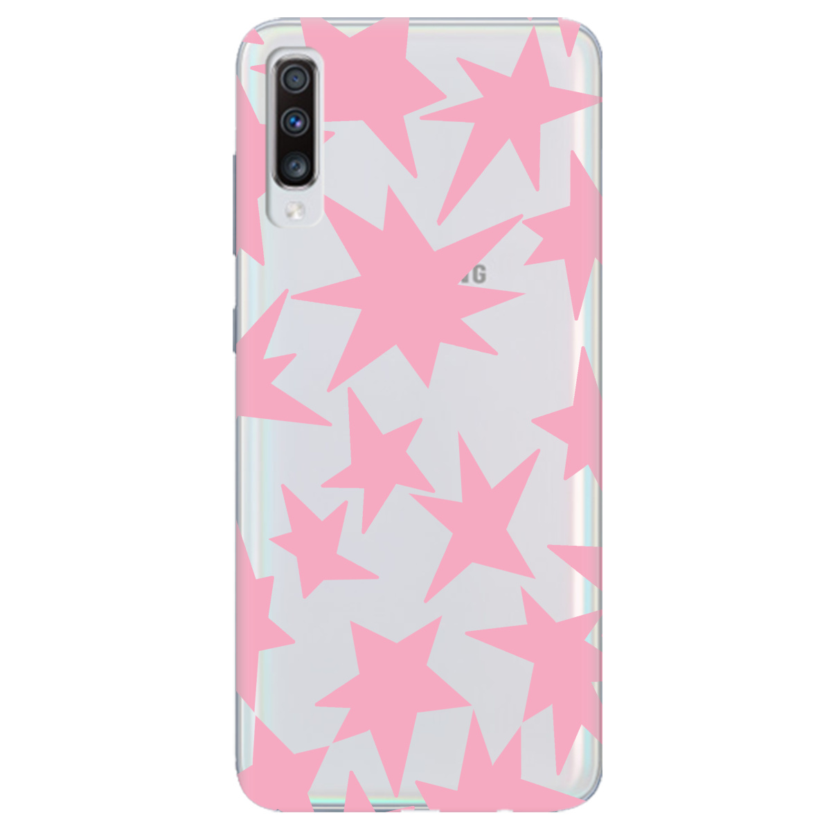 Чехол для Samsung Galaxy A70 Pink Star - фото 1 Чехол для Samsung Galaxy A70 Pink Star - фото 1 - Чехлы для телефонов