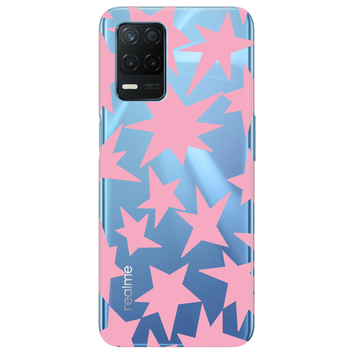 Чохол для Realme 8 Pink Star - фото 1 - Чохли для телефонів