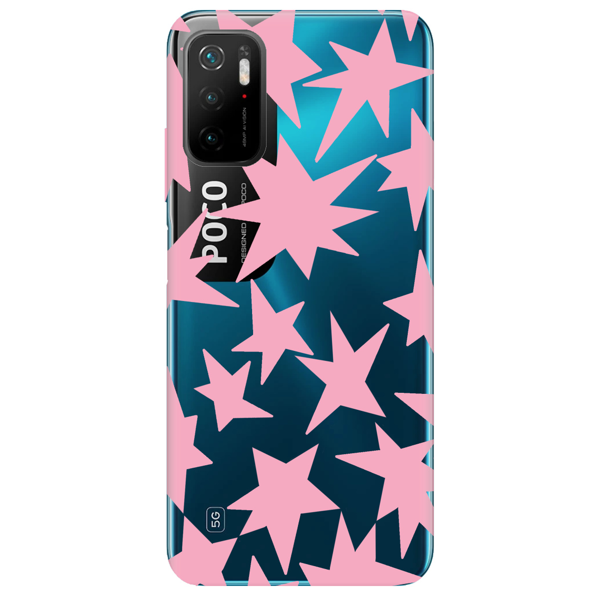 Чехол для Xiaomi Poco M3 Pro Pink Star - фото 1 - Чехлы для телефонов