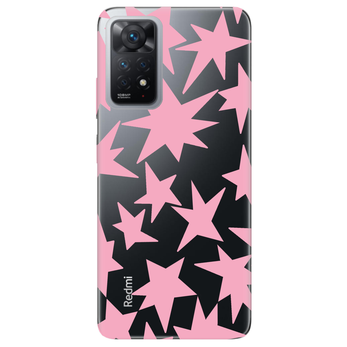 Чехол для Xiaomi Redmi Note 11 Pro Pink Star - фото 1 Чехол для Xiaomi Redmi Note 11 Pro Pink Star - фото 1 - Чехлы для телефонов
