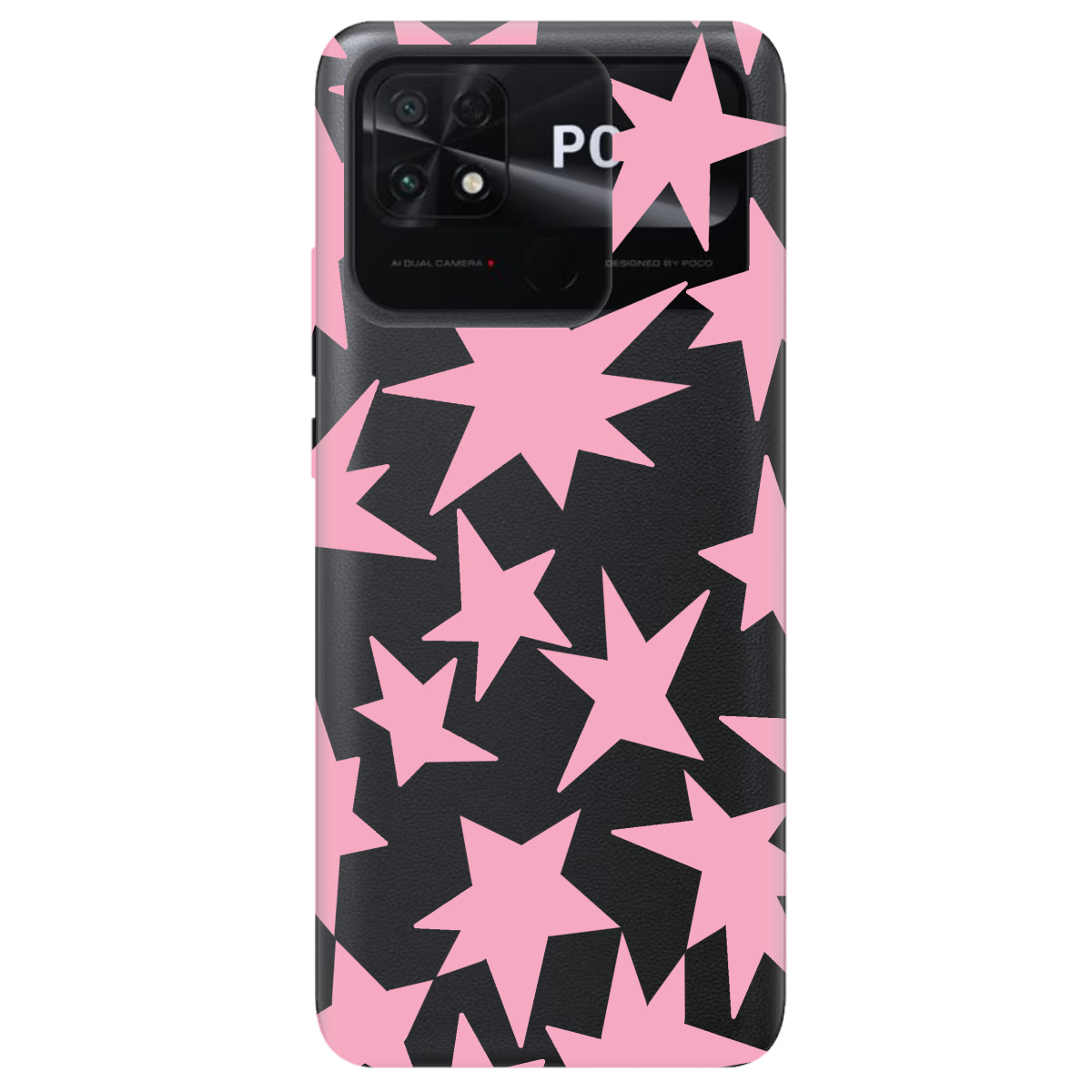 Чехол для Xiaomi Poco C40 Pink Star - фото 1 - Чехлы для телефонов