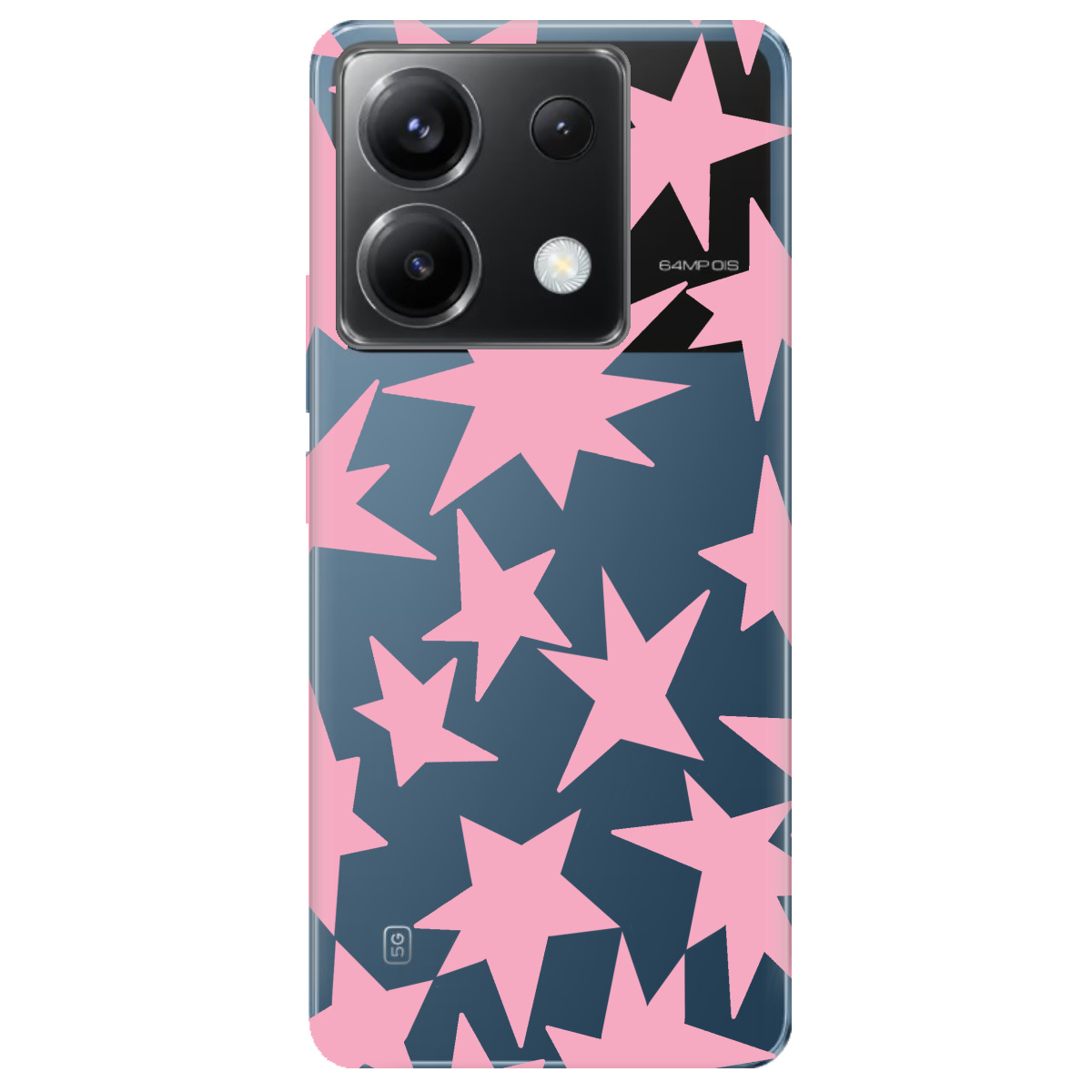 Чехол для Xiaomi Redmi Note 13 Pro 5G Pink Star - фото 1 Чехол для Xiaomi Redmi Note 13 Pro 5G Pink Star - фото 1 - Чехлы для телефонов