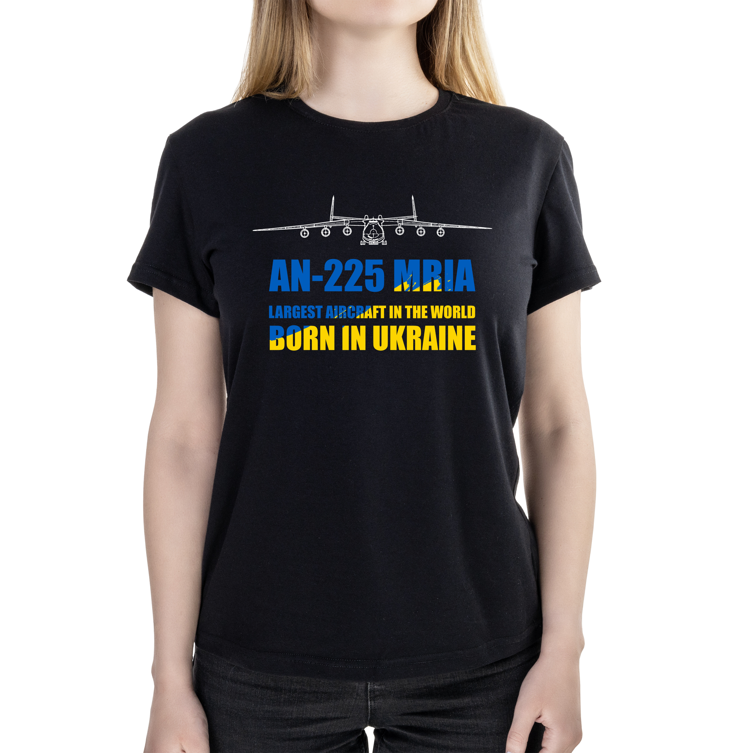 Футболка жіноча напівприталена чорна бавовна / еластан А4 розміру Мрія XS - фото 1 - Футболки