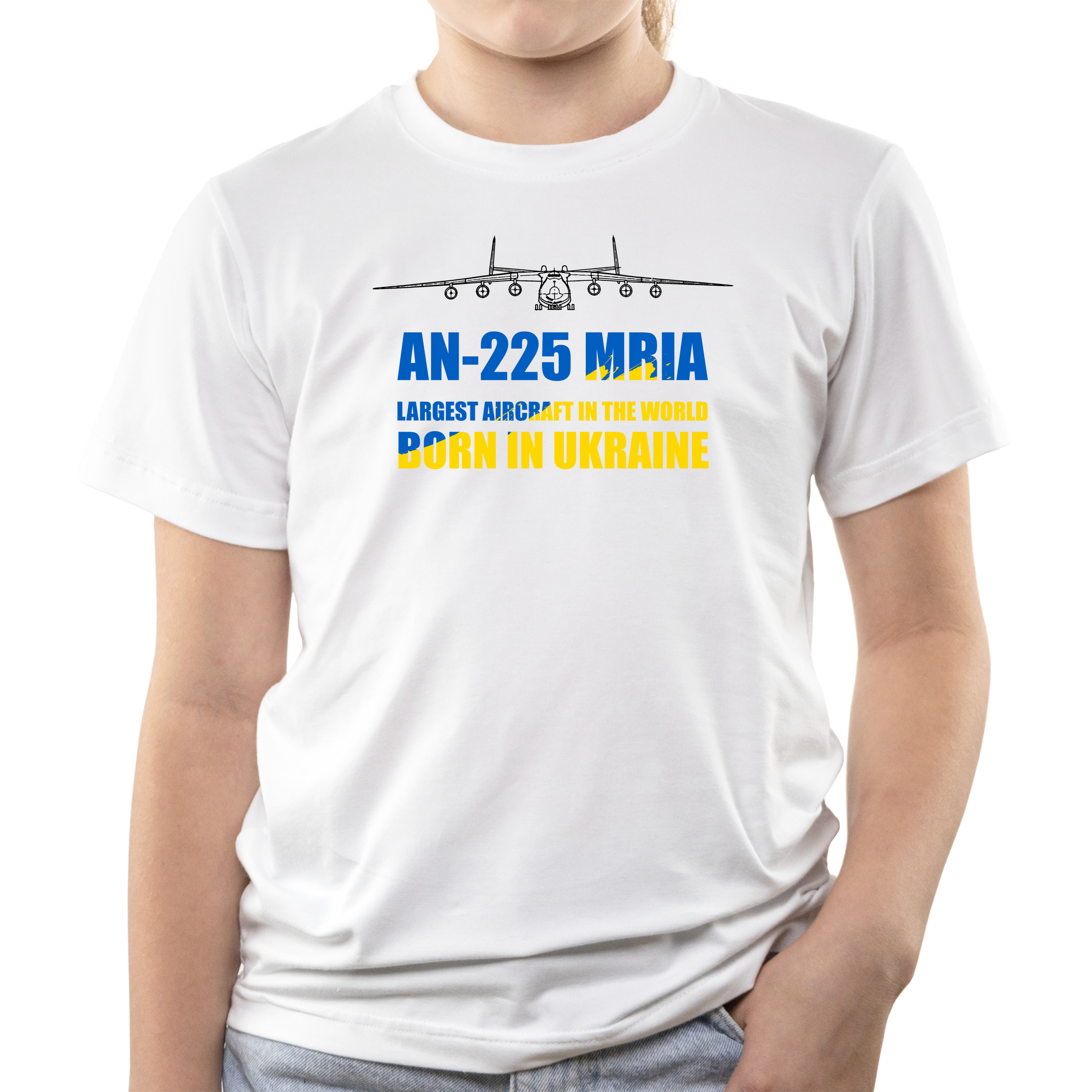 Футболка детская белая хлопок/эластан Mria 146 - фото 1 - Футболки