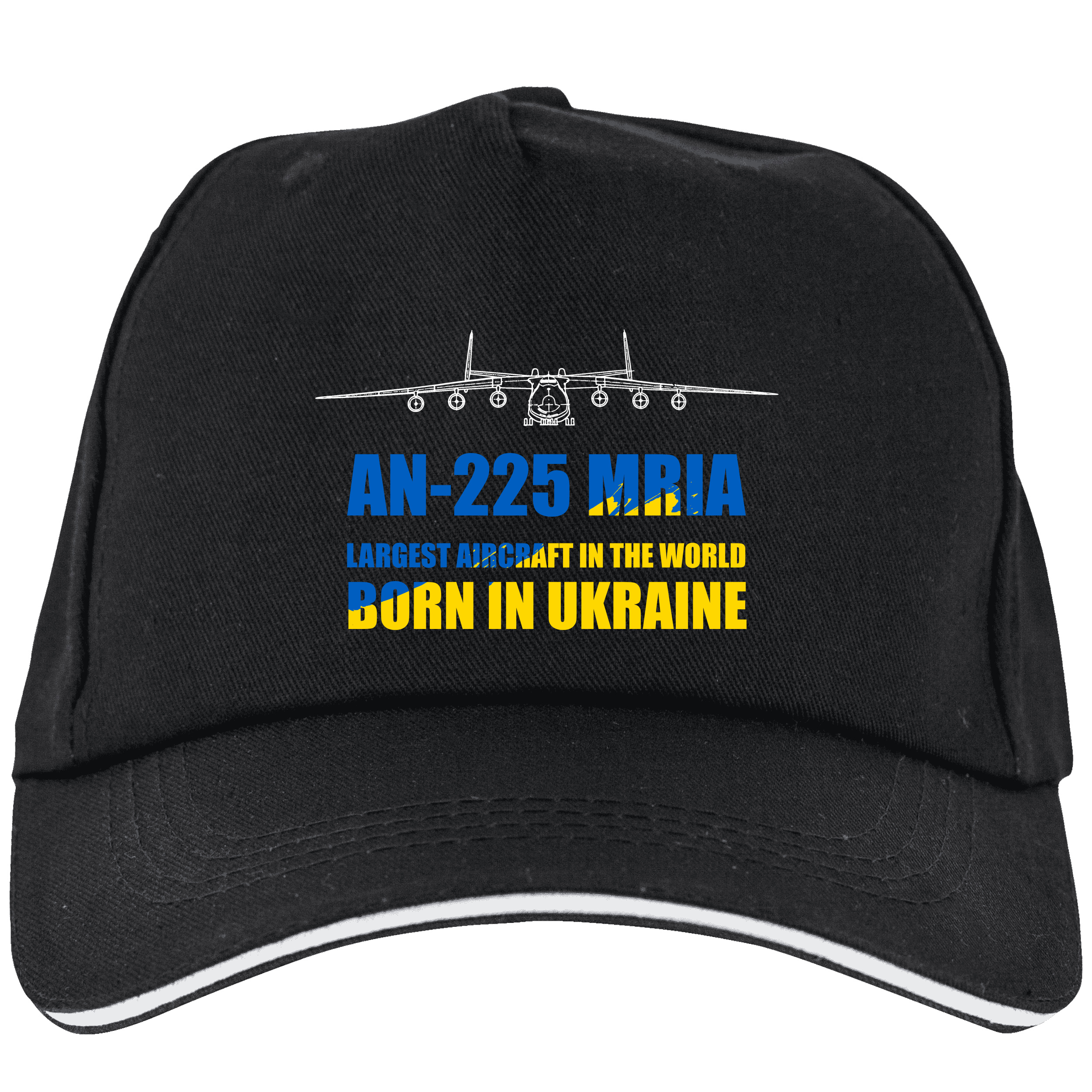 Кепка пятиклинка чёрная (хлопок) Мрія - фото 1 - Кепки, панамы