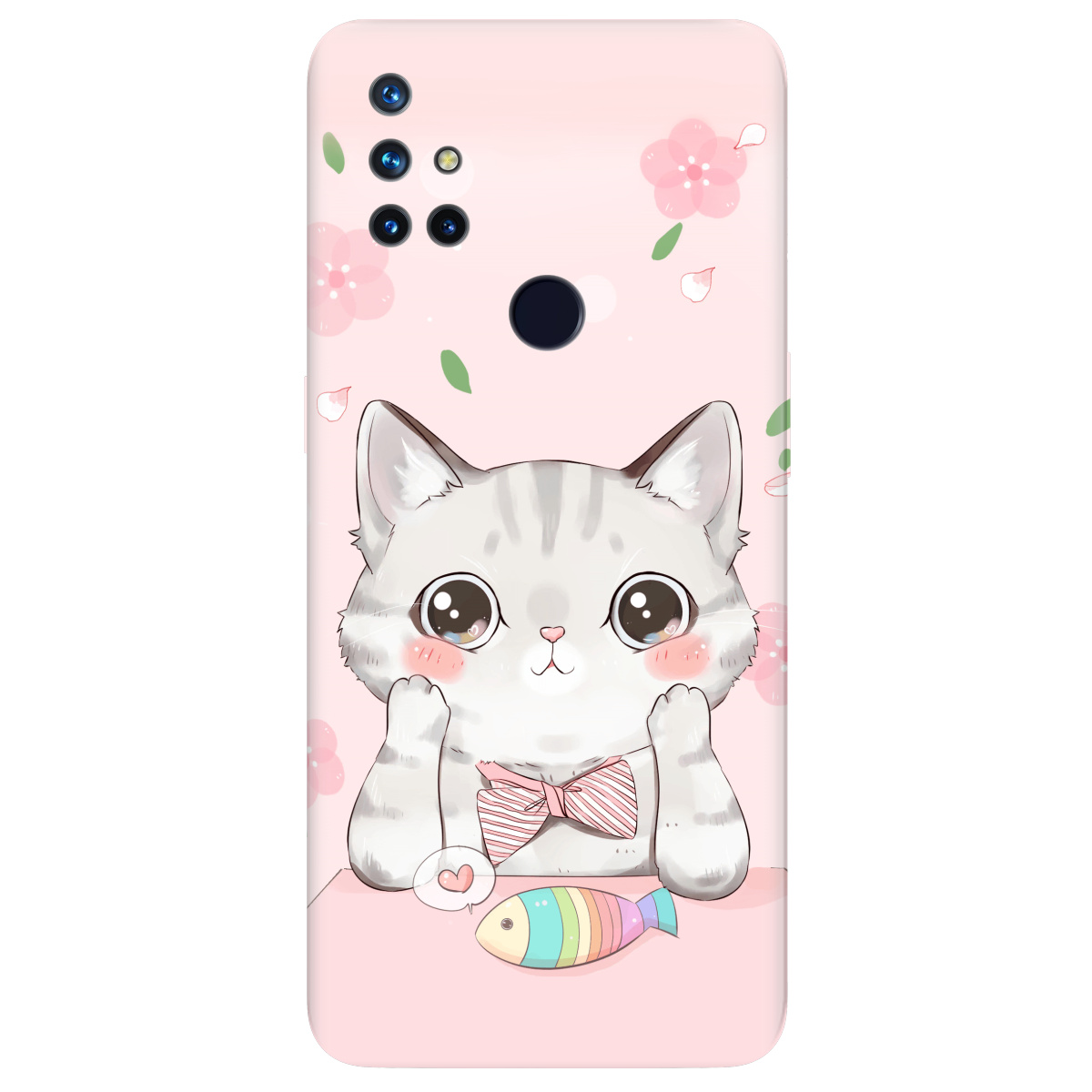 Чехол для OnePlus Nord N10 5G Kitty Cat - фото 1 Чехол для OnePlus Nord N10 5G Kitty Cat - фото 1 - Чехлы для телефонов