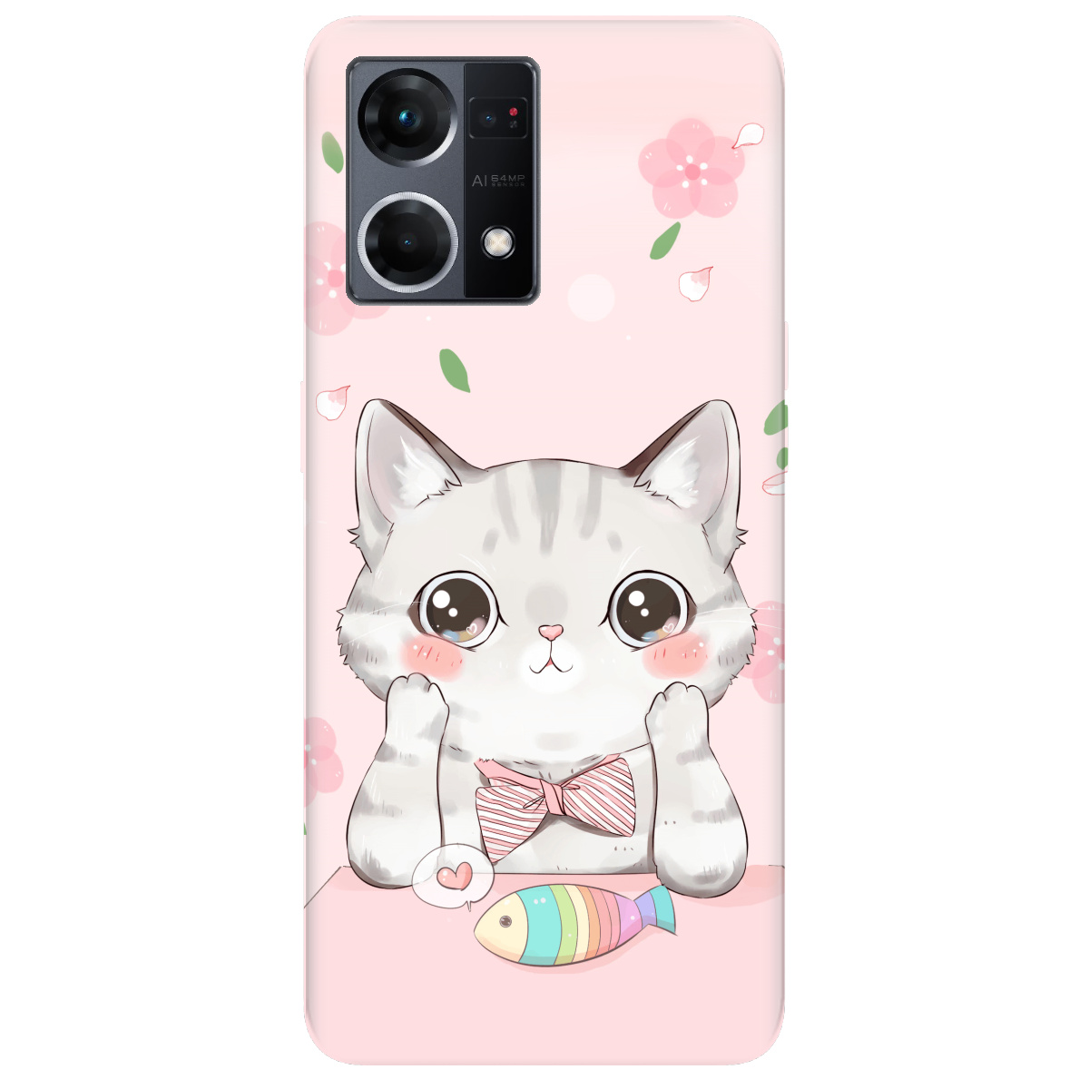 Чохол для Oppo Reno  7 4G Kitty Cat - фото 1 Чохол для Oppo Reno  7 4G Kitty Cat - фото 1 - Чохли для телефонів