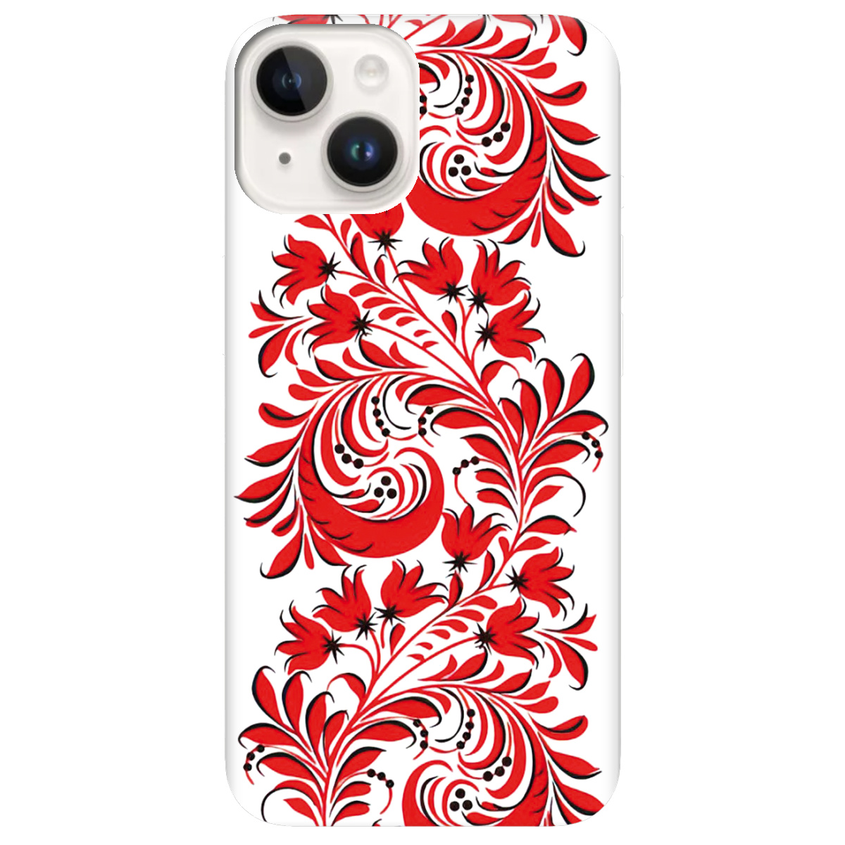 Чохол для Apple iPhone 14 Love Ukraine ornament - фото 1 - Чохли для телефонів