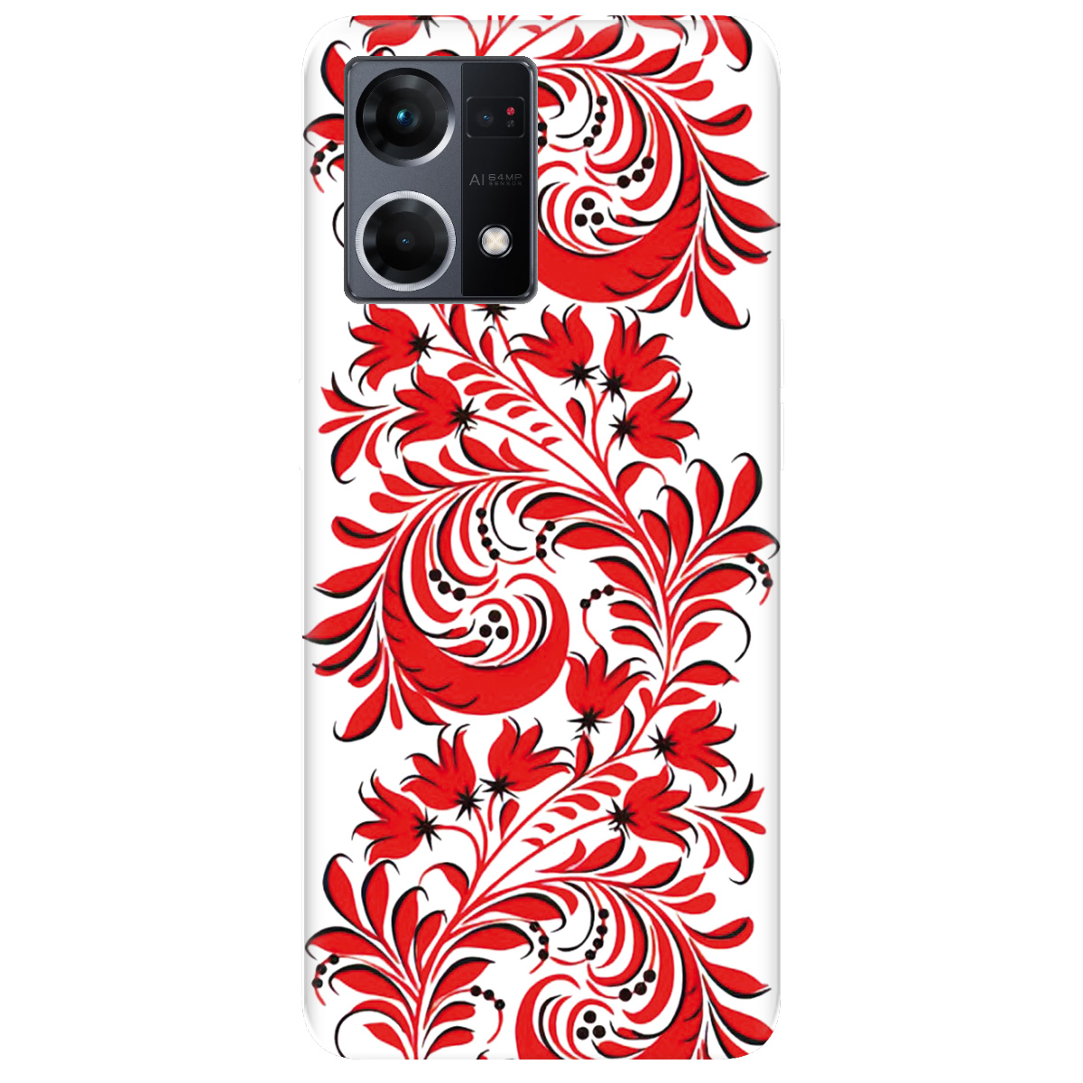 Чехол для Oppo Reno  7 4G Love Ukraine ornament - фото 1 Чехол для Oppo Reno  7 4G Love Ukraine ornament - фото 1 - Чехлы для телефонов