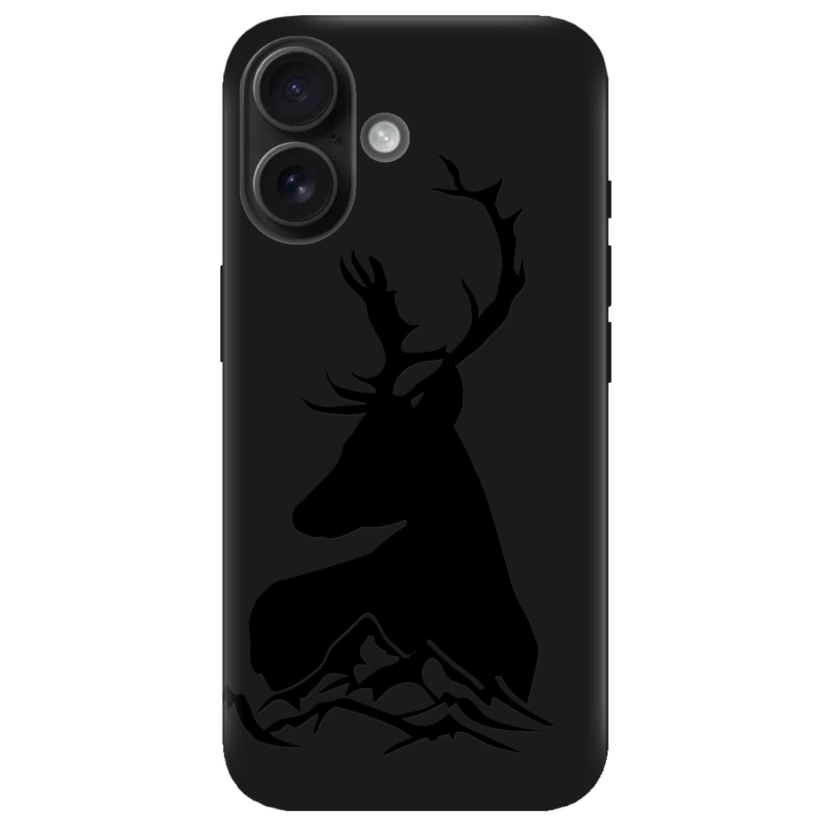 Чохол для Apple iPhone 16 чорний матовий soft touch Moral - фото 1 - Чохли для телефонів