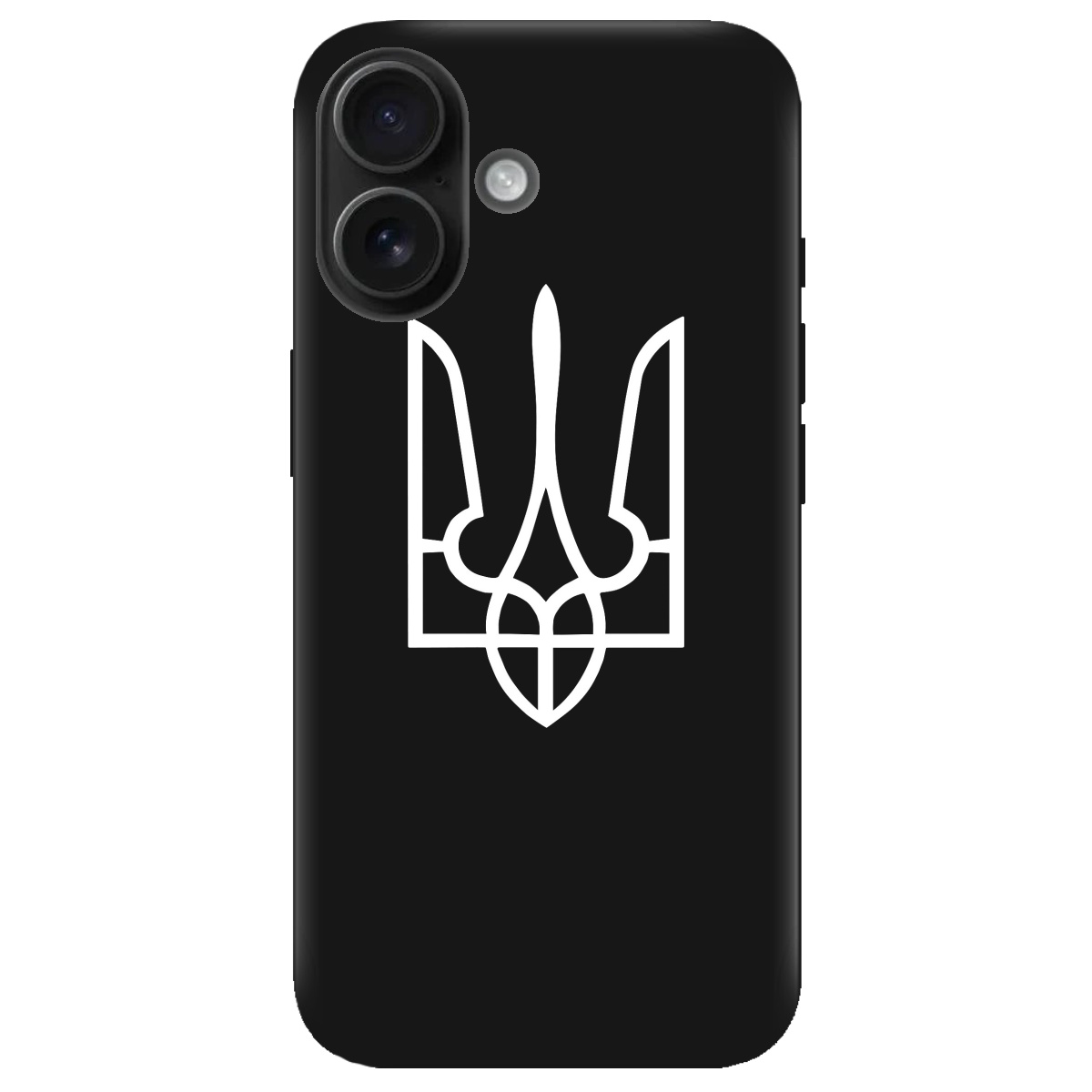 Чохол для Apple iPhone 16 чорний матовий soft touch Gerb - фото 1 Чохол для Apple iPhone 16 чорний матовий soft touch Gerb - фото 1 - Чохли для телефонів