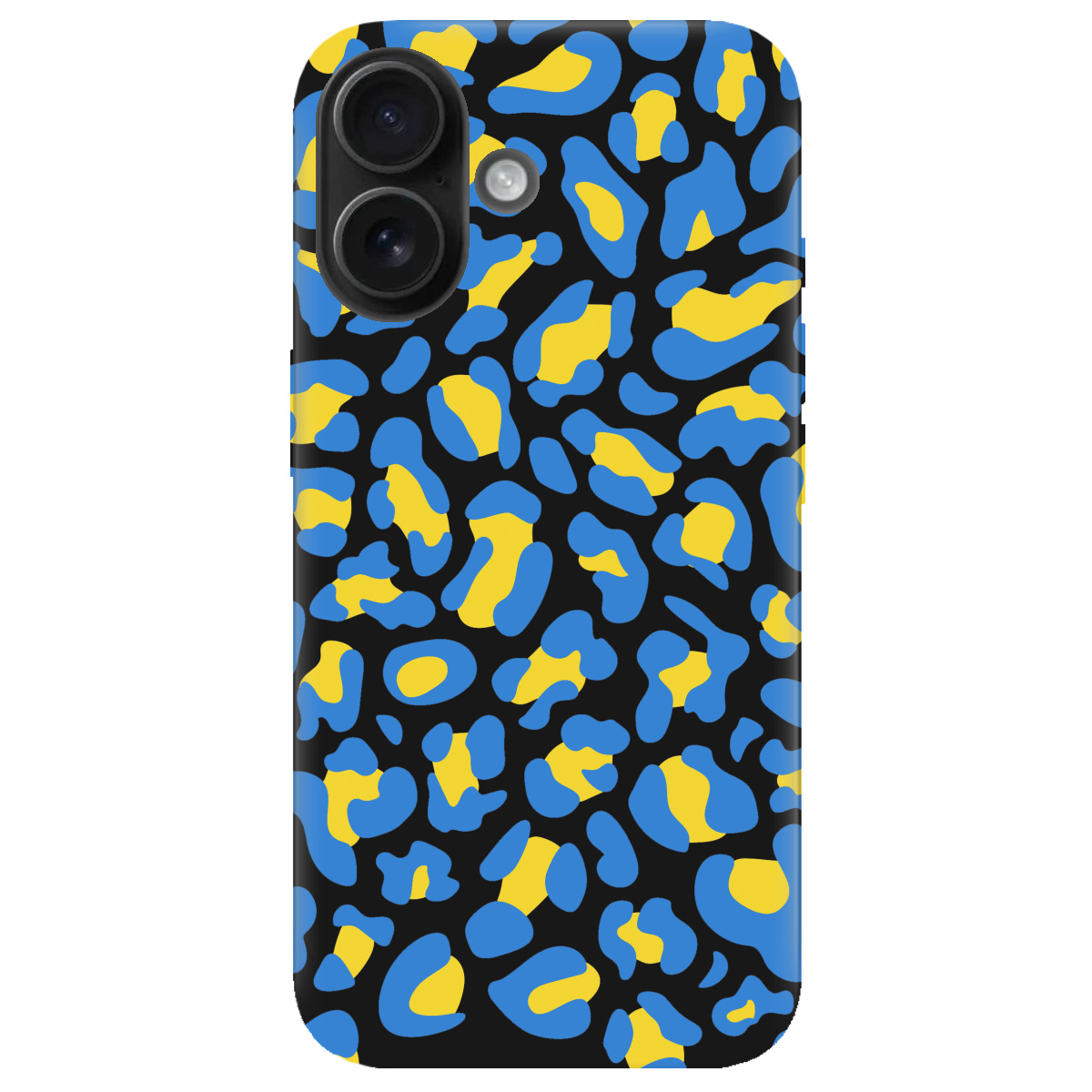 Чохол для Apple iPhone 16 чорний матовий soft touch LeopardUA - фото 1 - Чохли для телефонів