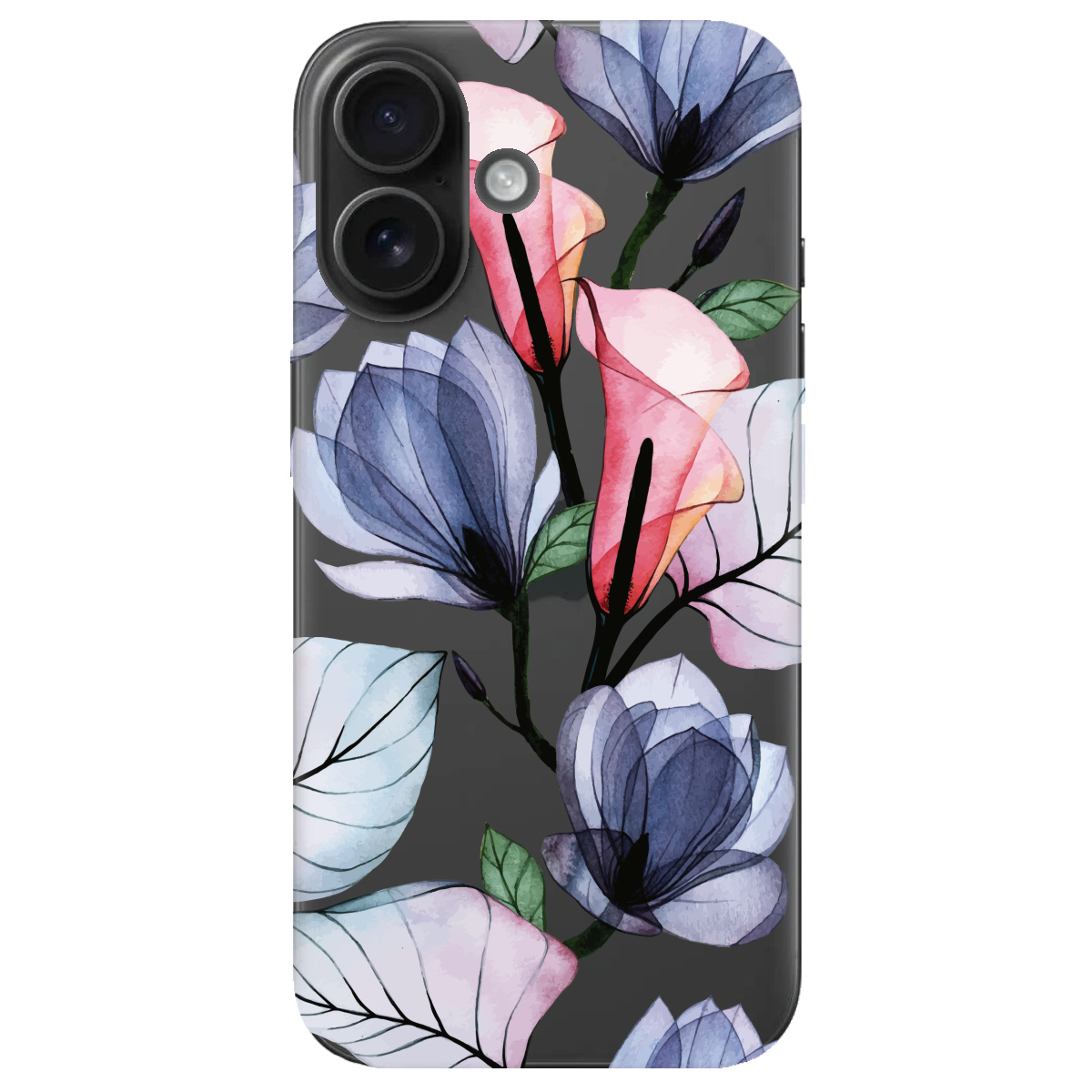 Чохол для Apple iPhone 16 Plus Tropical flowers - фото 1 Чохол для Apple iPhone 16 Plus Tropical flowers - фото 1 - Чохли для телефонів