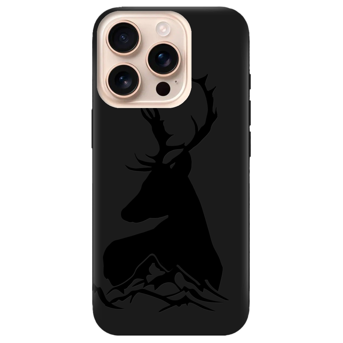 Чохол для Apple iPhone 16 Pro чорний матовий soft touch Moral - фото 1 - Чохли для телефонів