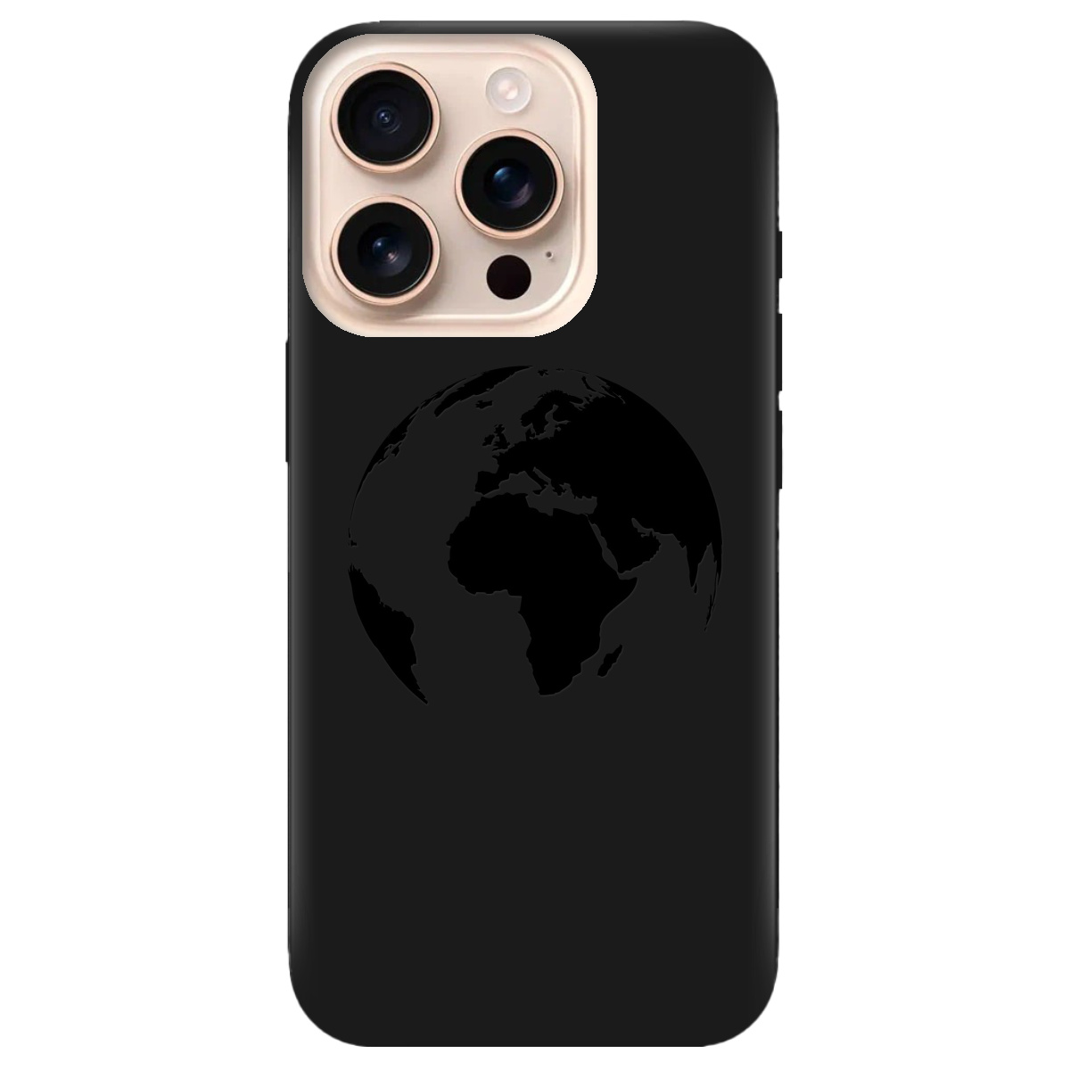 Чехол для Apple iPhone 16 Pro черный матовый soft touch Planet - фото 1 - Чехлы для телефонов