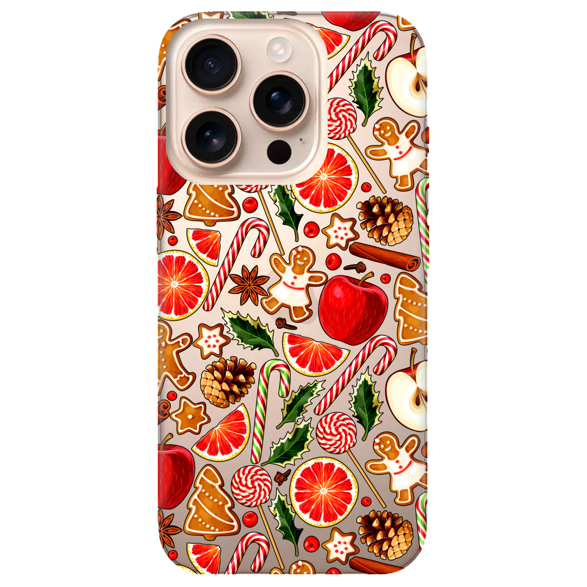 Чохол для Apple iPhone 16 Pro Christmas spices - фото 1 Чохол для Apple iPhone 16 Pro Christmas spices - фото 1 - Чохли для телефонів