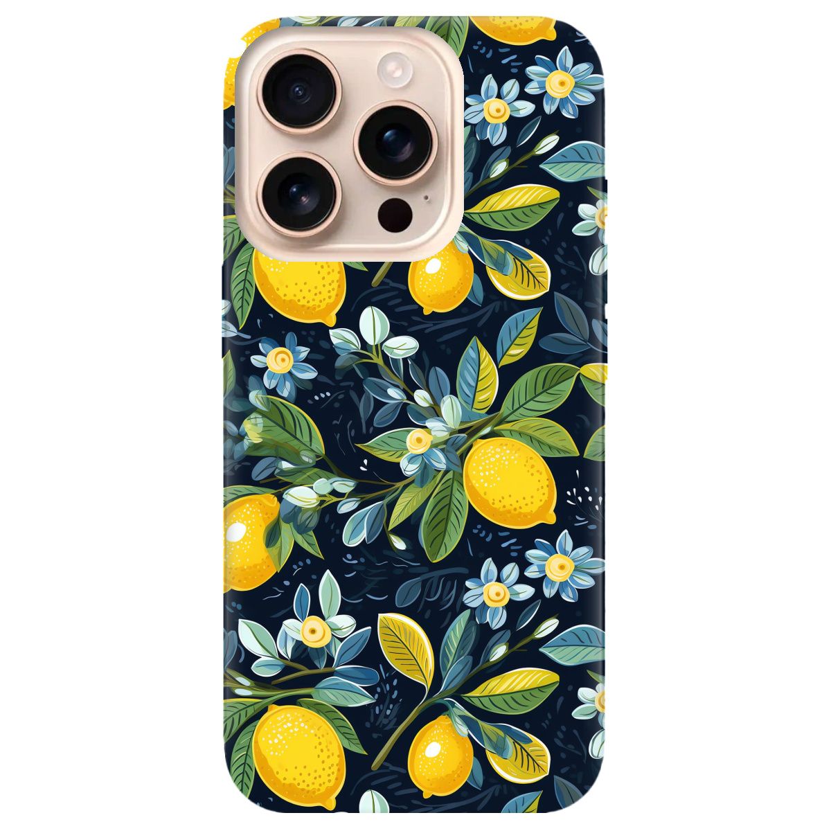 Чехол для Apple iPhone 16 Pro Lemon with flower - фото 1 - Чехлы для телефонов