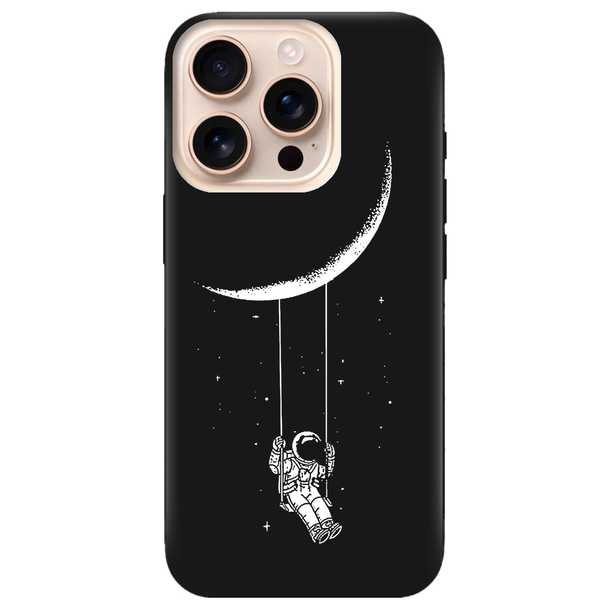 Чохол для Apple iPhone 16 Pro Max чорний матовий soft touch Swing - фото 1 - Чохли для телефонів