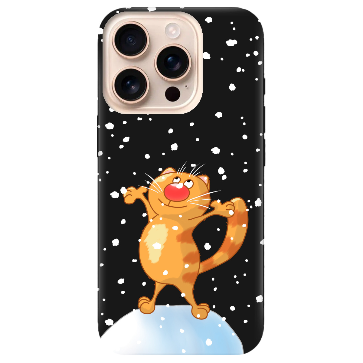 Чохол для Apple iPhone 16 Pro Max чорний матовий soft touch Be Happy - фото 1 - Чохли для телефонів