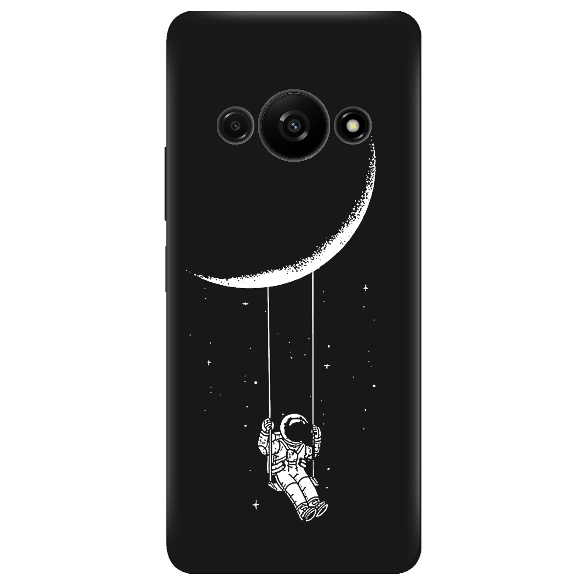 Чехол для Xiaomi Redmi A3 черный матовый soft touch Swing - фото 1 - Чехлы для телефонов