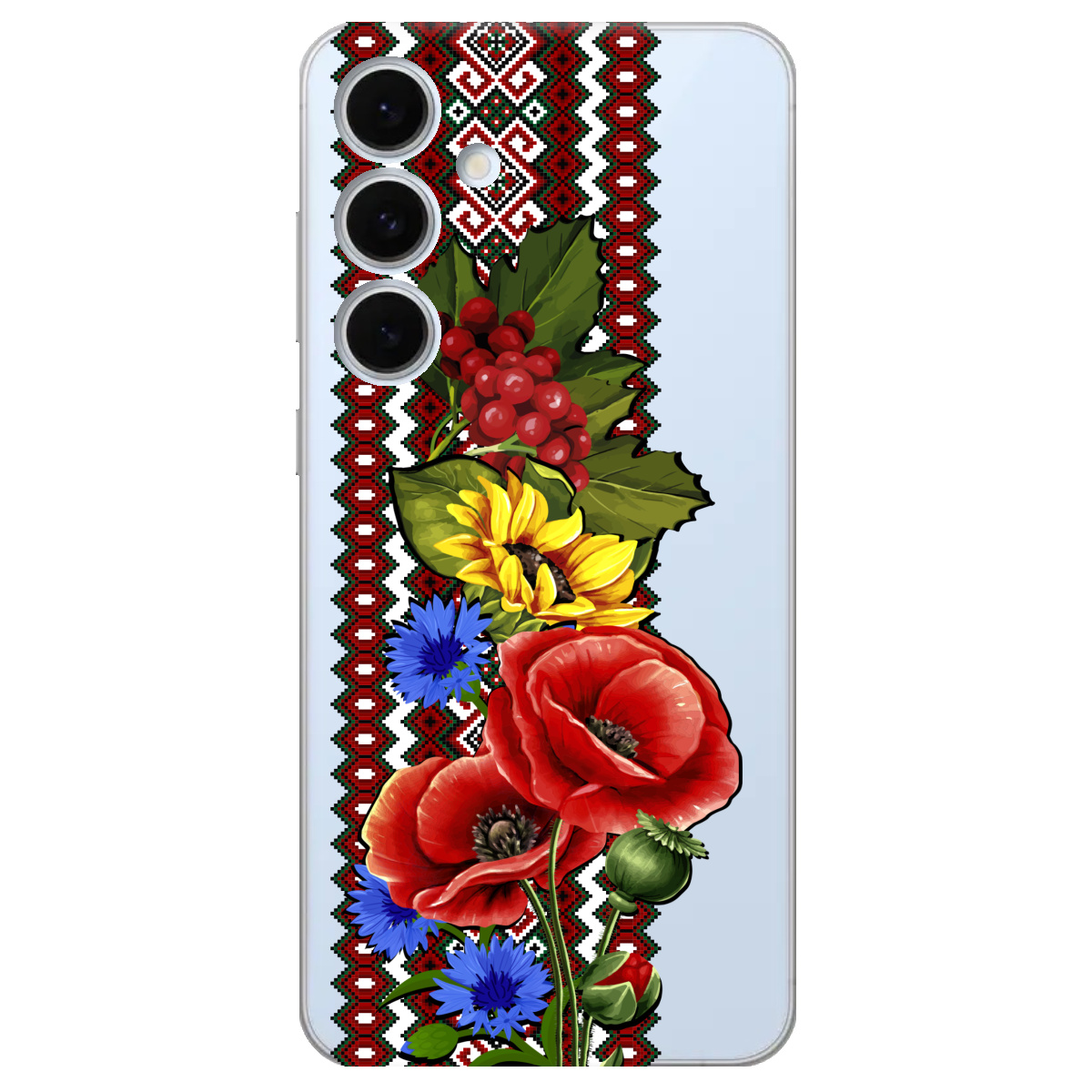Чехол для Samsung Galaxy S24 FE Ukraine ornament - фото 1 - Чехлы для телефонов
