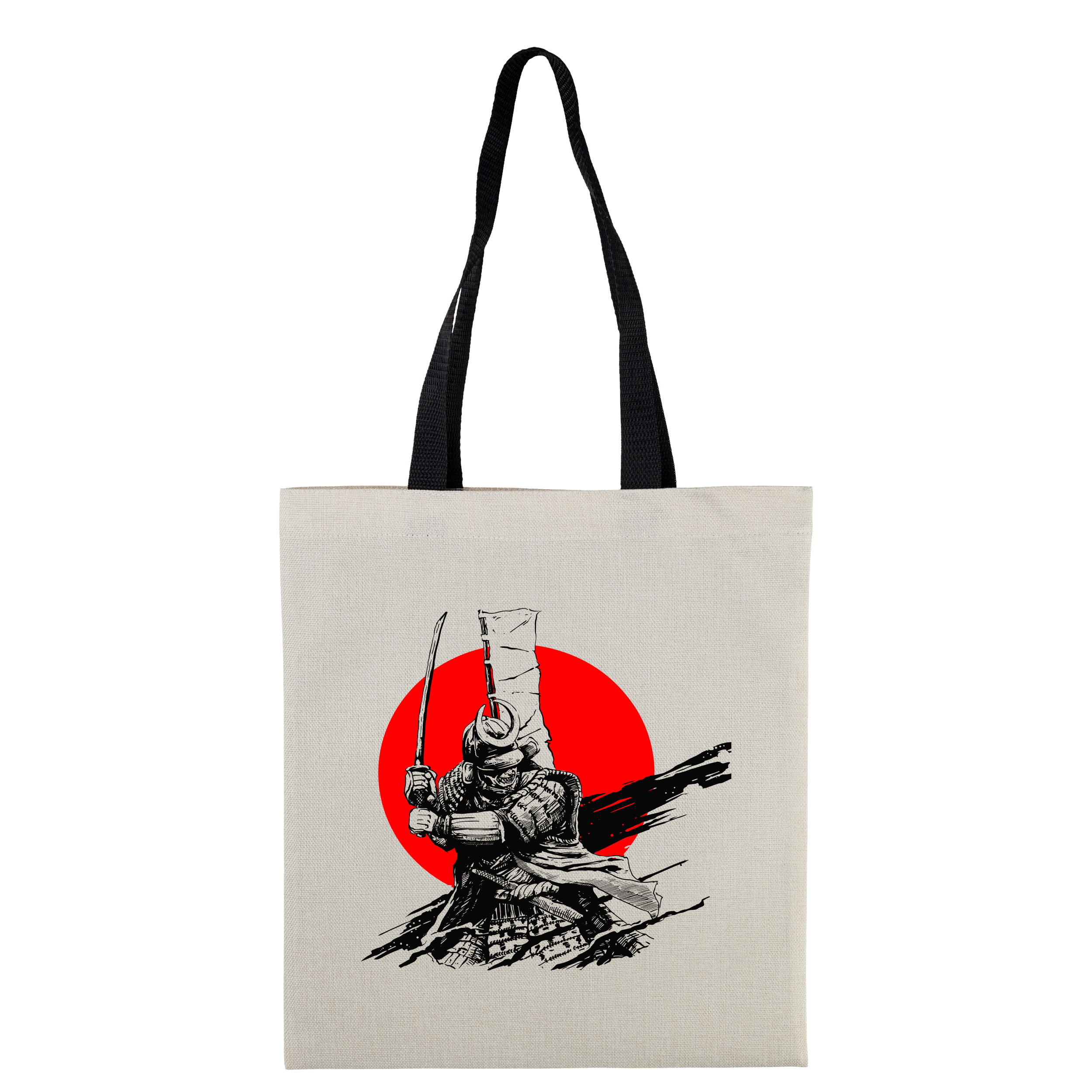 Эко сумка льняная вертикальная с черными ручками 35*38,5 см Warrior - фото 1 Эко сумка льняная вертикальная с черными ручками 35*38,5 см Warrior - фото 1 - Сумки, рюкзаки