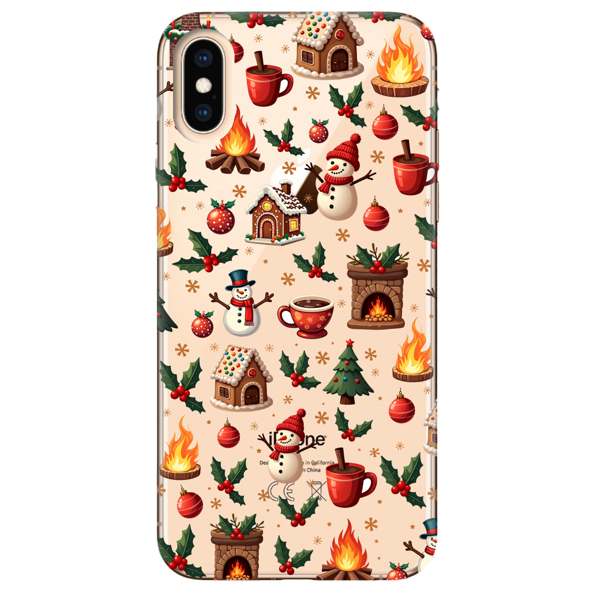 Чехол для Apple iPhone X Festive Glow - фото 1 Чехол для Apple iPhone X Festive Glow - фото 1 - Чехлы для телефонов