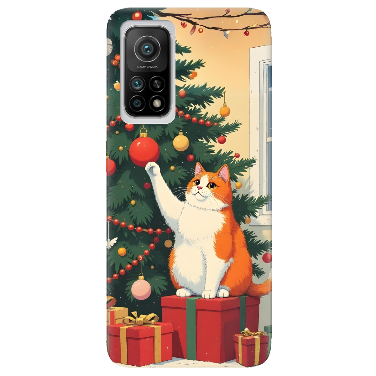 Чохол для Xiaomi Mi 10T/Mi 10T Pro Christmas Cat - фото 1 - Чохли для телефонів