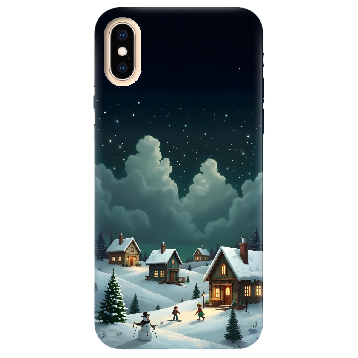 Чехол для Apple iPhone X Winter Night - фото 1 - Чехлы для телефонов