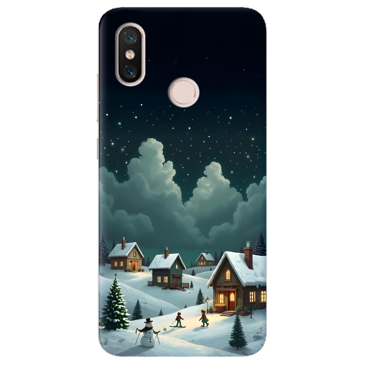 Чехол для Xiaomi Mi 8 Winter Night - фото 1 Чехол для Xiaomi Mi 8 Winter Night - фото 1 - Чехлы для телефонов