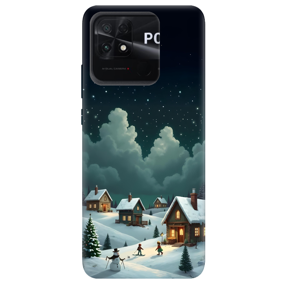 Чохол для Xiaomi Poco C40 Winter Night - фото 1 - Чохли для телефонів
