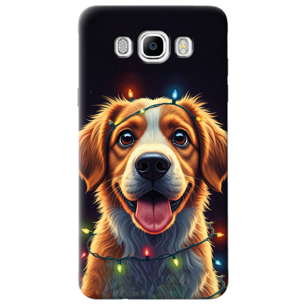 Чехол для Samsung Galaxy J7 2016 Festive Pup - фото 1 - Чехлы для телефонов