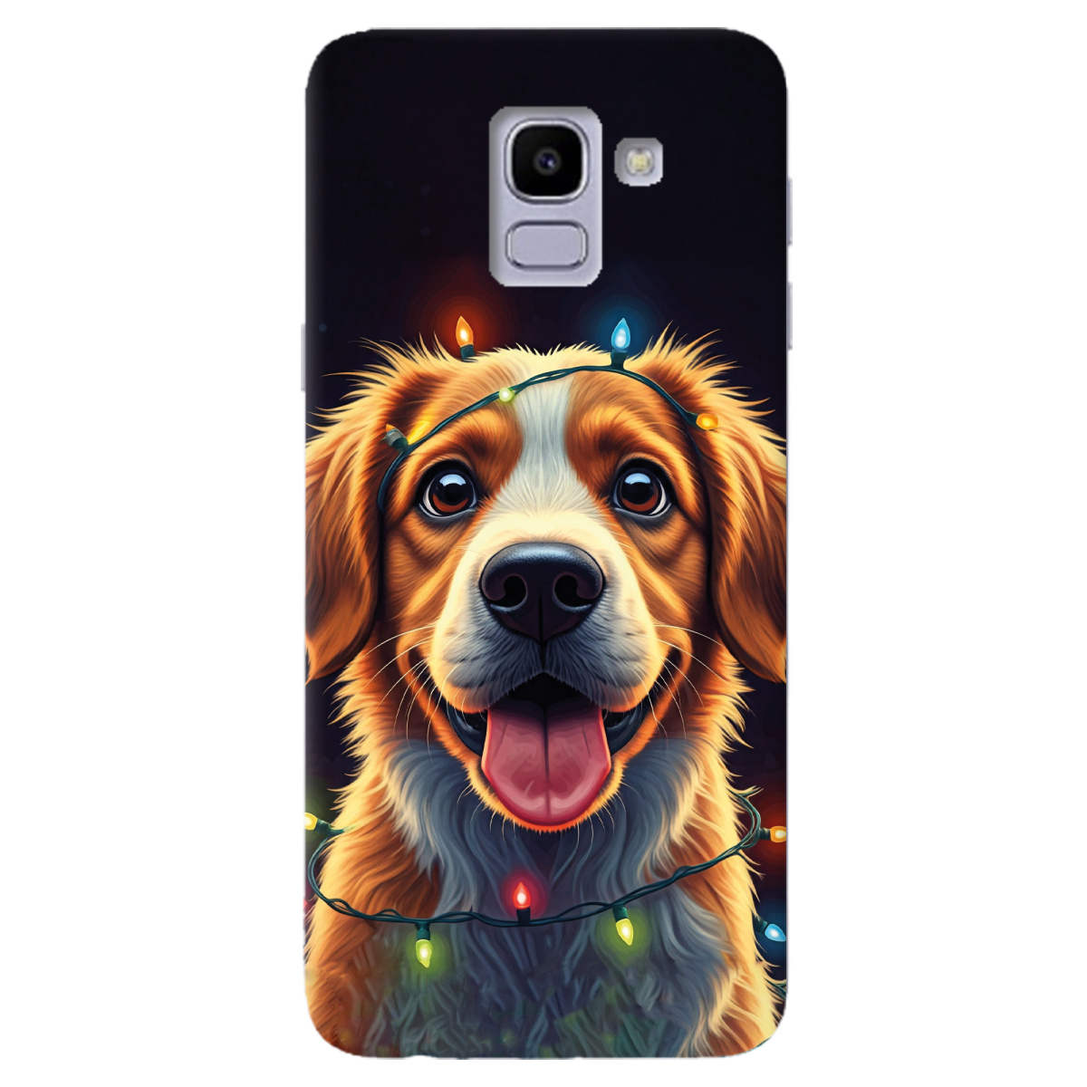 Чохол для Samsung Galaxy J6 2018 Festive Pup - фото 1 - Чохли для телефонів