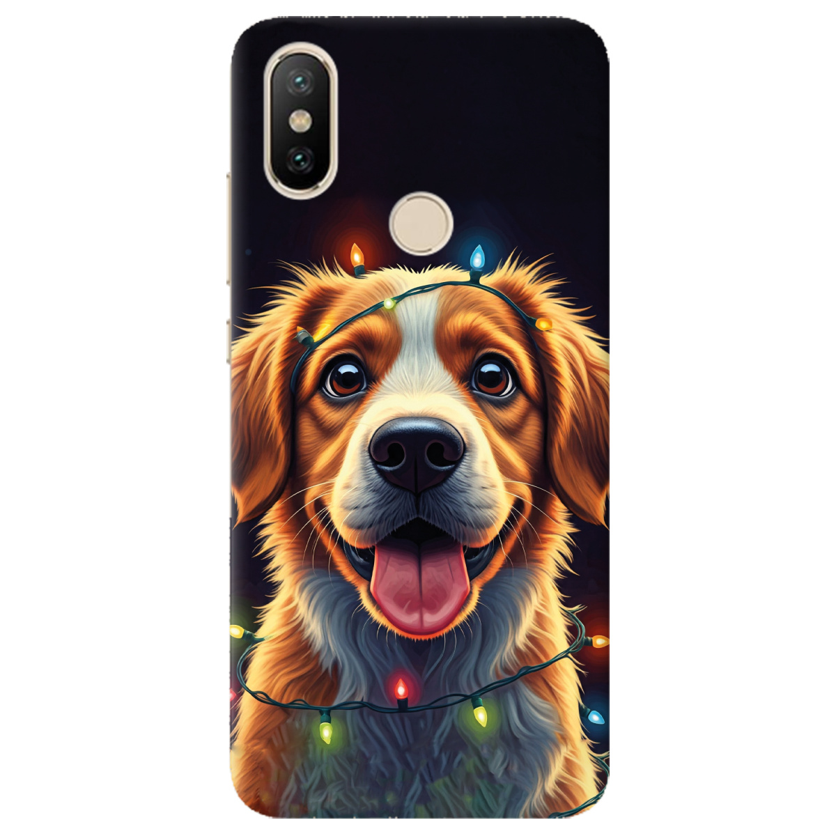 Чохол для Xiaomi Mi A2 Mi 6X Festive Pup - фото 1 - Чохли для телефонів