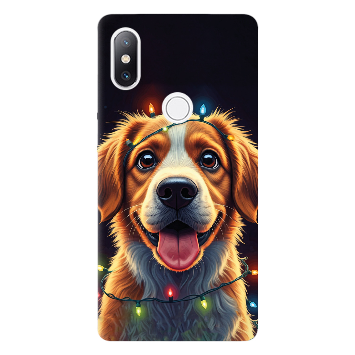 Чехол для Xiaomi Mi Mix 2S Festive Pup - фото 1 - Чехлы для телефонов