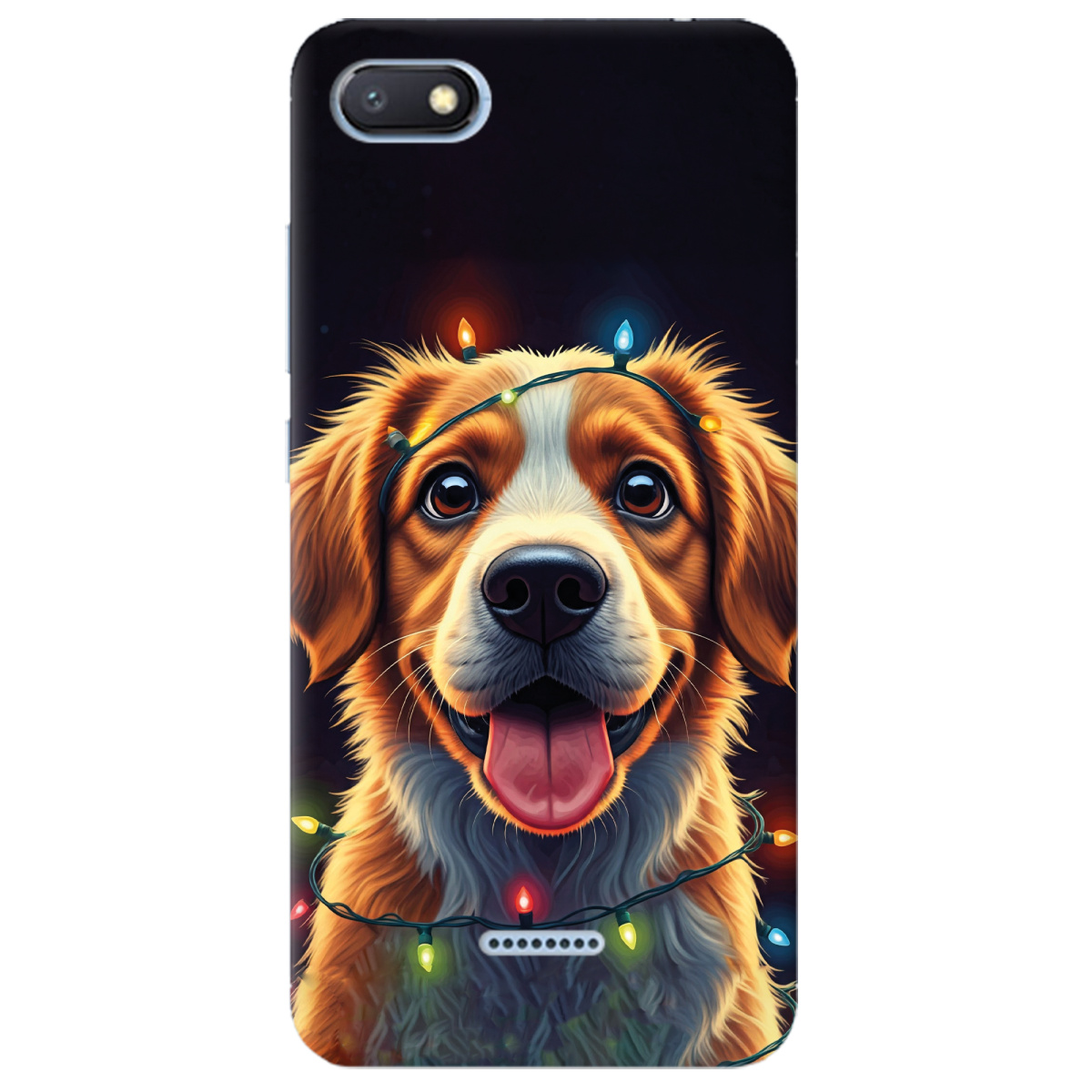 Чохол для Xiaomi Redmi 6A Festive Pup - фото 1 - Чохли для телефонів