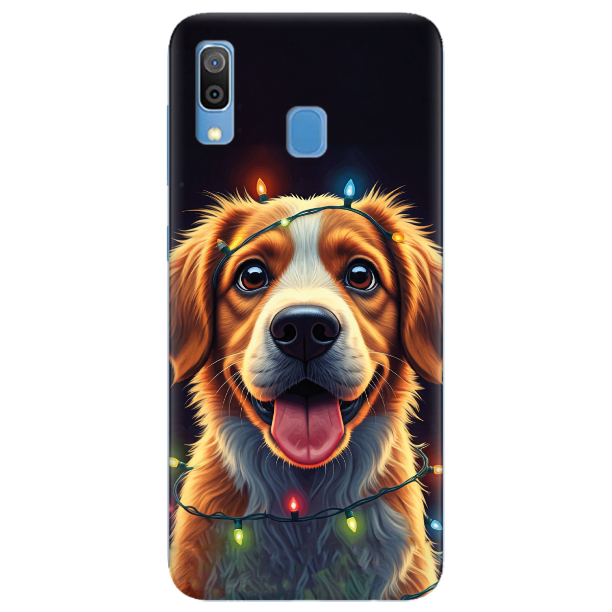 Чехол для Samsung Galaxy A30 Festive Pup - фото 1 Чехол для Samsung Galaxy A30 Festive Pup - фото 1 - Чехлы для телефонов