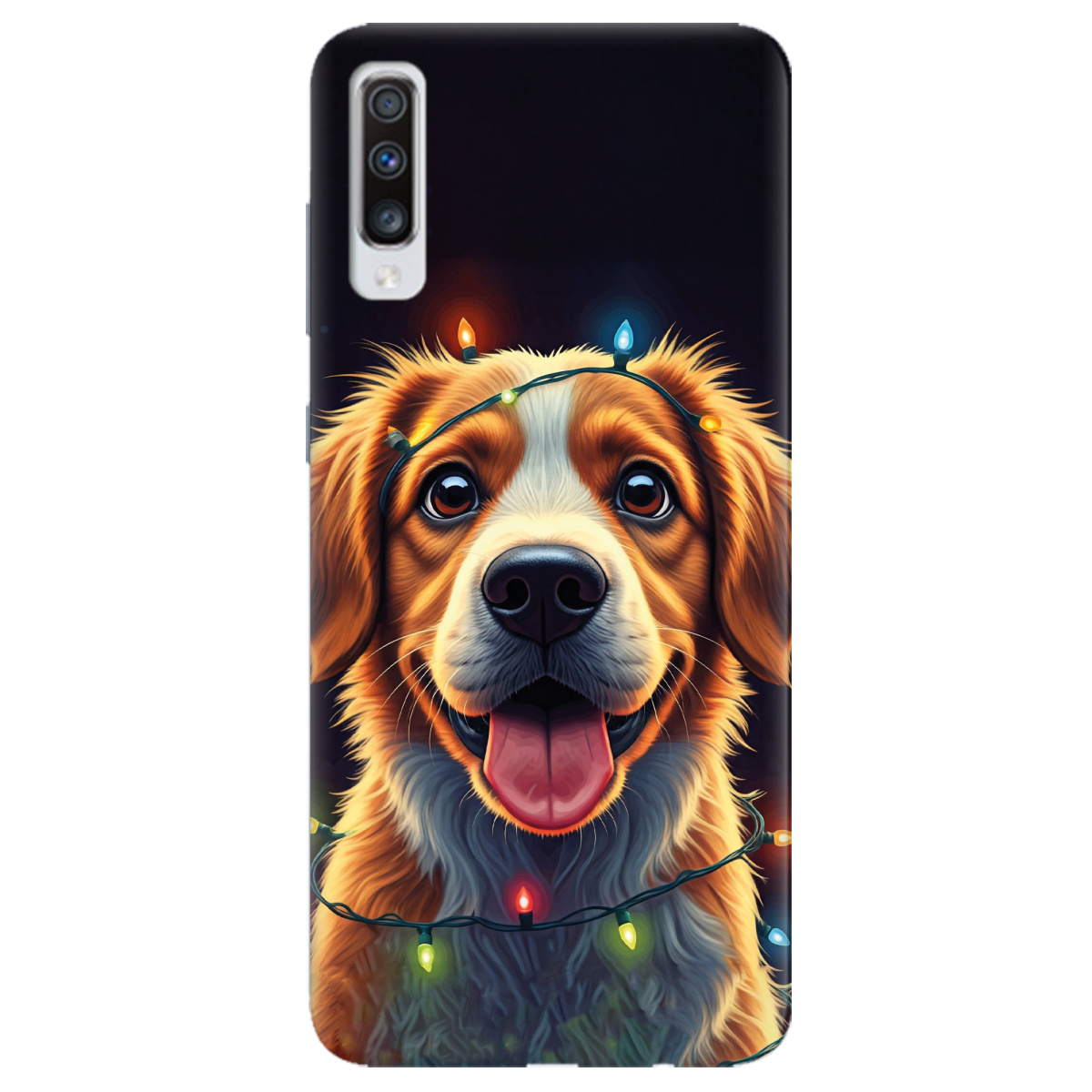 Чехол для Samsung Galaxy A70 Festive Pup - фото 1 - Чехлы для телефонов