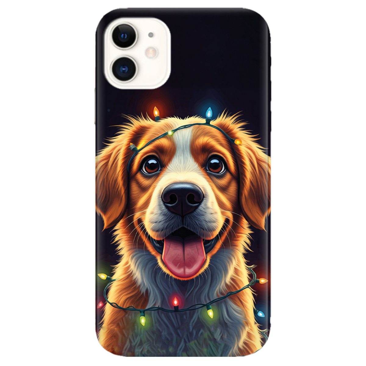 Чехол для Apple iPhone 11 Festive Pup - фото 1 - Чехлы для телефонов