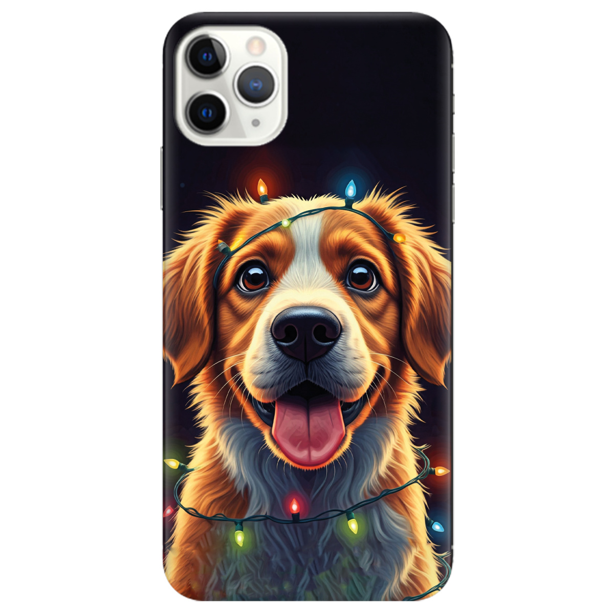 Чехол для Apple iPhone 11 Pro Max Festive Pup - фото 1 Чехол для Apple iPhone 11 Pro Max Festive Pup - фото 1 - Чехлы для телефонов