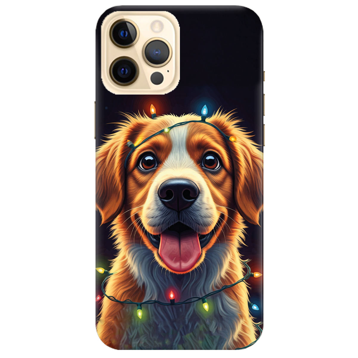Чехол для Apple iPhone 12 Pro Festive Pup - фото 1 - Чехлы для телефонов